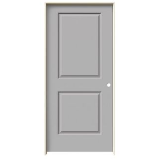 ReliaBilt 2 Panel Square Solid Core Smooth Molded Composite Left Hand Interior Single Prehung Door (Common 80 in x 36 in; Actual 81.68 in x 37.56 in)