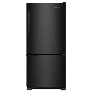 Whirlpool 18.5 cu ft Bottom Freezer Refrigerator (Black) ENERGY STAR