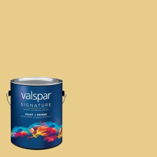 Creative Ideas for Color by Valspar 1 Gallon Interior Satin Summer Tan Latex Base Paint and Primer in One