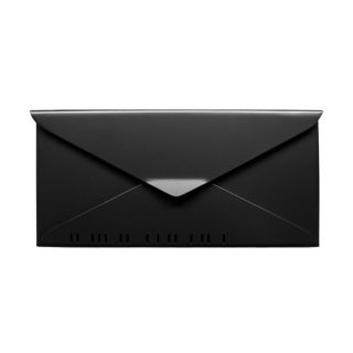 HouseArt 17 in x 7 1/2 in Metal Satin Black Wall Mount Mailbox