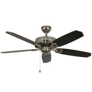 Harbor Breeze Armory 52 in Brushed Nickel Indoor Downrod or Flush Mount Ceiling Fan Adaptable ENERGY STAR