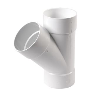 6 in Dia 45 Degree PVC Wye Fitting