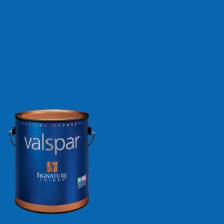 Creative Ideas for Color by Valspar 120.3 fl oz Interior Semi Gloss Sky Dive Blue Latex Base Paint and Primer in One with Mildew Resistant Finish
