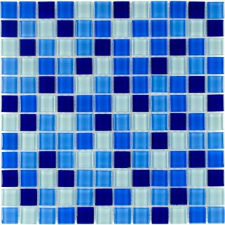 Elida Ceramica Cielo Glass Mosaic Square Indoor/Outdoor Wall Tile (Common 12 in x 12 in; Actual 11.75 in x 11.75 in)