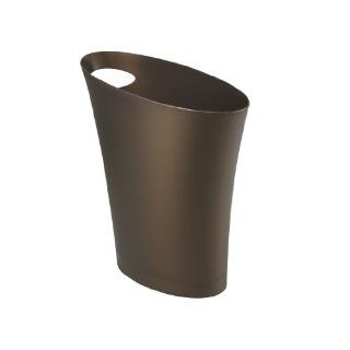 Umbra Skinny Polypropylene Waste Can, Bronze   Waste Bins
