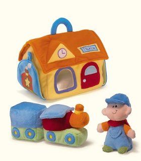 Bright Beginnings Plush Soft Baby Train Depot Playset Toys & Games