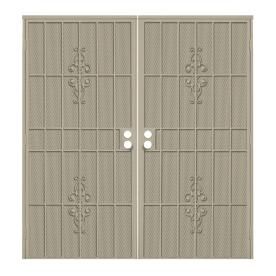 Gatehouse 64 in x 81 in Ares Almond Steel Security Door