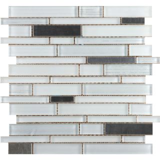 Emser Flash Ablaze Glass Mosaic Wall Tile (Common 12 in x 12 in; Actual 11.5 in x 11.85 in)