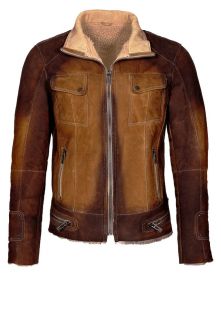 Maze   Leather Jacket   brown