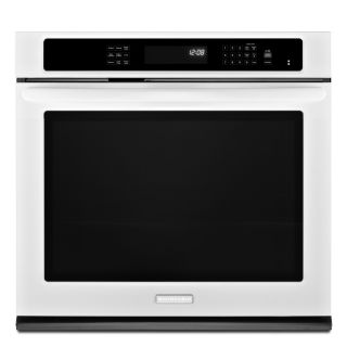 KitchenAid Architect II 30 in Self Cleaning Convection Single Electric Wall Oven (White)