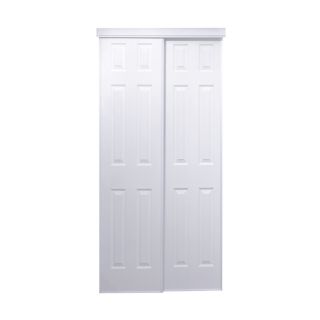 ReliaBilt 6 Panel Sliding Door (Common 80.5 in x 72 in; Actual 80 in x 72 in)