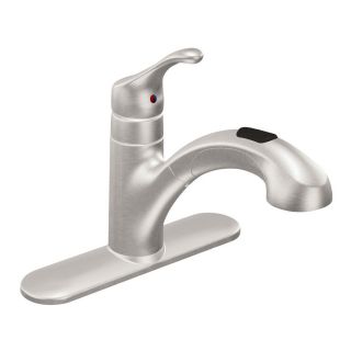 Moen Renzo Spot Resist Stainless 1 Handle Pull Out Kitchen Faucet