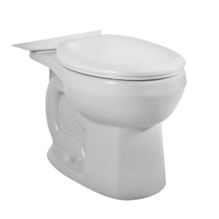 American Standard H2O Option Standard Height White 12 in Rough In Round Toilet Bowl