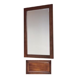 Insignia 32 in H x 20 in W Insignia Antique Cognac Rectangular Bathroom Mirror