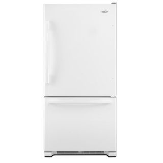Whirlpool Gold 21.9 cu ft Bottom Freezer Refrigerator with Single Ice Maker (White) ENERGY STAR