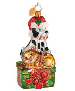 Christopher Radko 5.5" Paws For A Cause Dog & Cat Charity Ornament   Decorative Hanging Ornaments