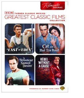 TCM Greatest Classic Films Collection Romantic Dramas (East of Eden / Cat on a Hot Tin Roof / A Streetcar Named Desire / Rebel Without a Cause) James Dean, Paul Newman, Elizabeth Taylor, Marlon Brando, Nicholas Ray Movies & TV