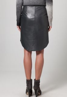 Villain AMBER   Leather skirt   grey