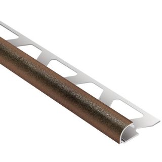 Schluter Systems 1/2 in Tuscan Bronze Bullnose Trim