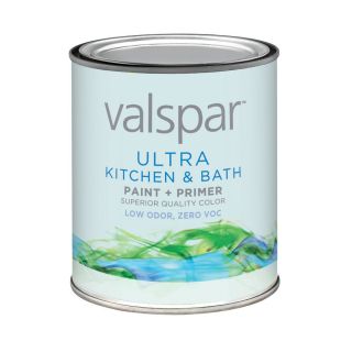 Valspar Ultra 32 fl oz Interior Soft Gloss Kitchen and Bath Tintable Base Latex Base Paint and Primer in One