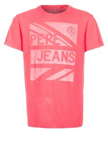 Pepe Jeans   ABBOTT   Print T shirt   red