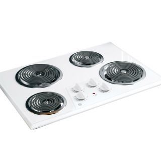 GE 30 in Electric Cooktop (White)