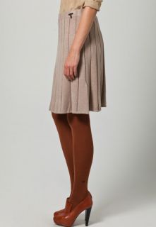 comma, Pleated skirt   brown