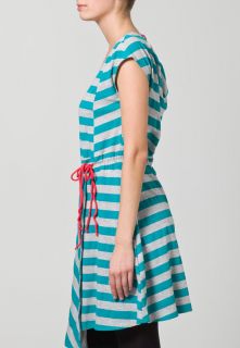 Even&Odd Jersey dress   turquoise / grey