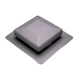AIR VENT INC. Gray Plastic Roof Vent (Fits Opening 9 in; Actual 17.94 in x 17 in x 3.83 in)