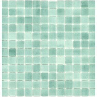 Elida Ceramica Recycled Artic Green Glass Mosaic Square Indoor/Outdoor Wall Tile (Common 12 in x 12 in; Actual 12.5 in x 12.5 in)