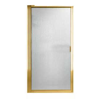 American Standard 27 1/4 in to 29 in Polished Brass Framed Pivot Shower Door