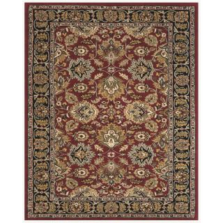 Wakefield 24 in x 36 in Rectangular Red Border Wool Accent Rug