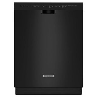 KitchenAid 45 Decibel Built in Dishwasher with Stainless Steel Tub (Black) (Common 24 in; Actual 23.875 in) ENERGY STAR