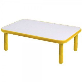 48 in. Angeles BaseLine Rectangular Table in Sunshine Yellow (16 in.)