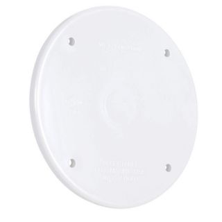 Hubbell TayMac 1 Gang Round Plastic Electrical Box Cover