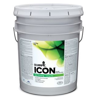 Olympic 619 fl oz Interior Flat Ceiling White Latex Base Paint