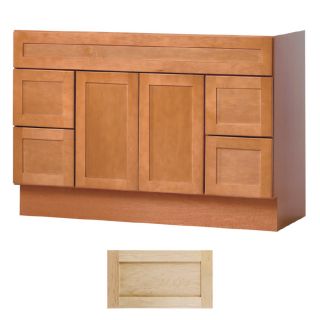 Insignia Crest 48 in x 21 in Natural Maple Transitional Bathroom Vanity