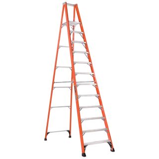 Louisville 12 ft Fiberglass 375 lb Type IAA Platform Ladder
