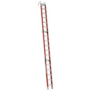 Werner 18 ft Fiberglass 300 lb Type IA Posting Ladder