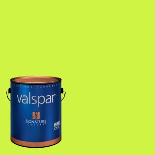 Creative Ideas for Color by Valspar 127.97 fl oz Interior Semi Gloss Twist Of Lime Latex Base Paint and Primer in One with Mildew Resistant Finish