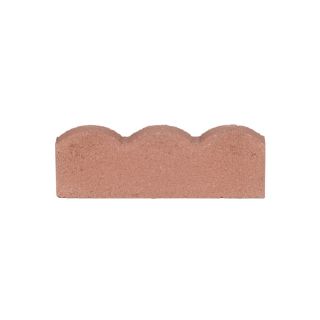 Fulton Red Scallop Edging Stone (Common 6 in x 16 in; Actual 5.5 in x 15.6 in)