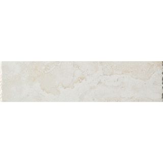 FLOORS 2000 Princeps Cesare Bianco Glazed Porcelain Indoor/Outdoor Bullnose Tile (Common 3 in x 13 in; Actual 3 in x 13.11 in)