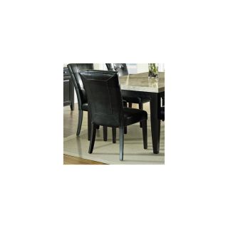 Steve Silver Company Set of 2 Monarch Black Dining Chairs