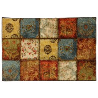 Mohawk Home Yellow Springs Patchwork 30 in x 46 in Rectangular Multicolor Transitional Accent Rug