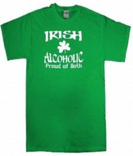 Irish Alcoholic "Proud of Both" Ireland Shirt Clothing