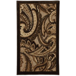 Mohawk Home Brown Paisley 25 in x 44 in Rectangular Multicolor Transitional Accent Rug