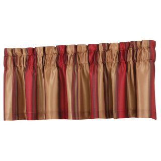 allen + roth 18 in L Red Alison Tailored Valance