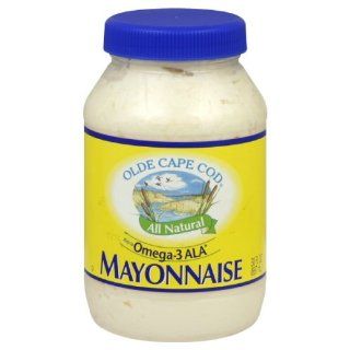 Olde Cape Cod All Natural Mayonnaise Rich in Omega 3, 30   Ounce Jar (Pack of 3)  Grocery & Gourmet Food