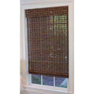 Style Selections 71 in W x 64 in L Cocoa Light Filtering Bamboo Natural Roman Shade
