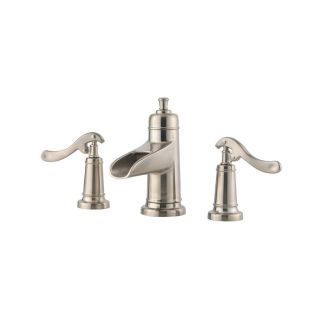 Pfister Ashfield Brushed Nickel 2 Handle Widespread WaterSense Bathroom Sink Faucet (Drain Included)